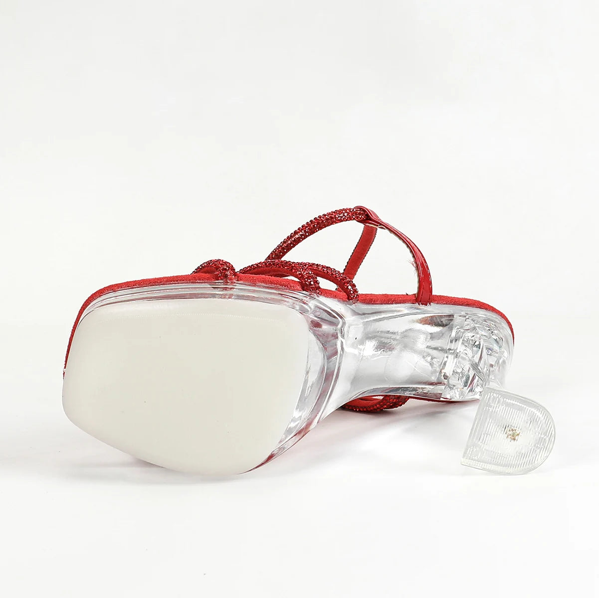 Women’s Clear Platform Rhinestone Sandals