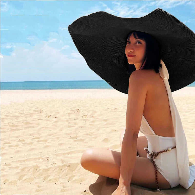 Women’s Oversized UV Protection Straw Hat