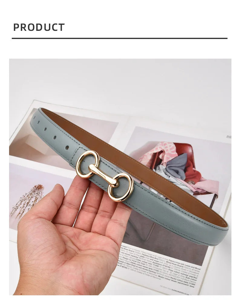 Women’s Leather Belt – 2.4 cm