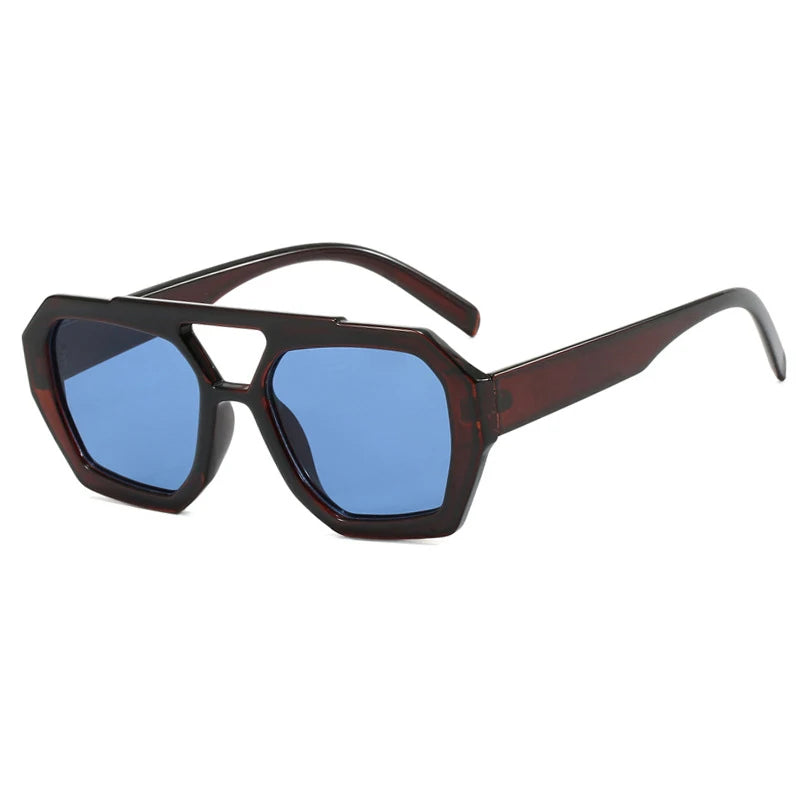 Unisex Vintage Square Sunglasses