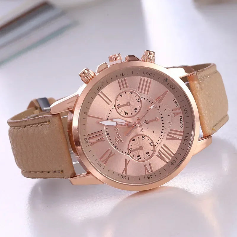 Women’s Luxury Leather Quartz Watch