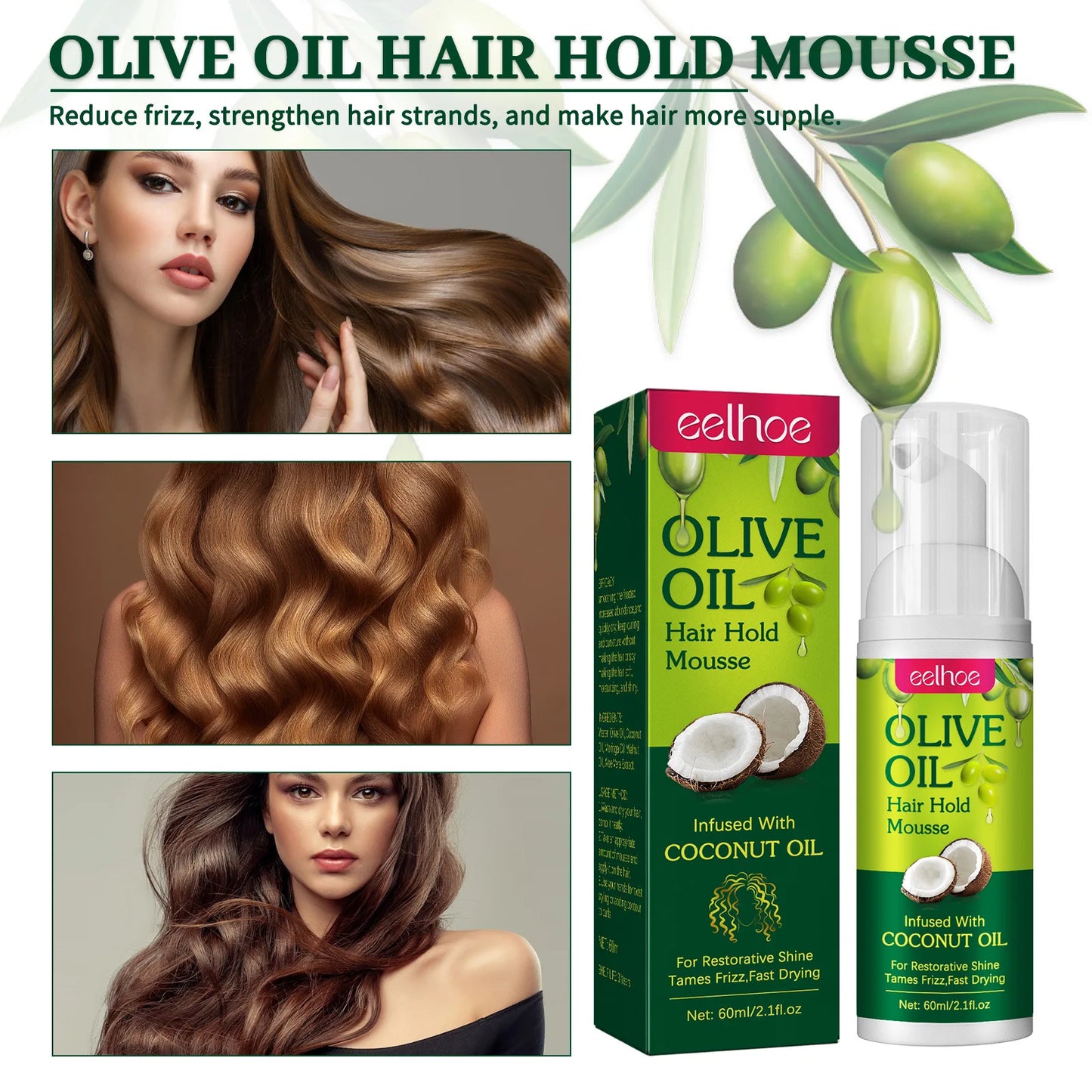 EELHOE Hair Styling Mousse