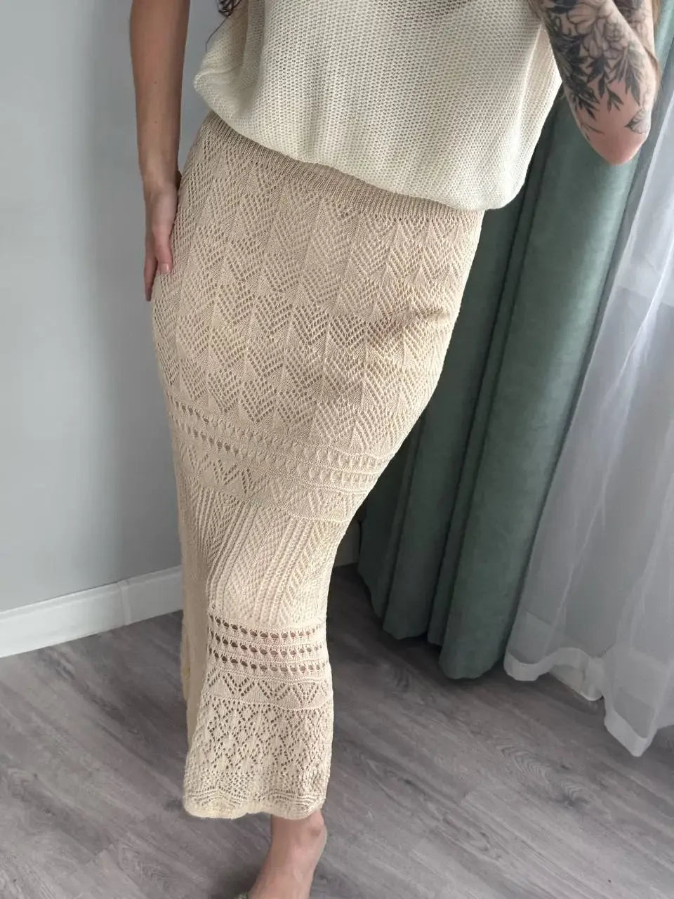 Women’s High-Waist Summer Midi Skirt