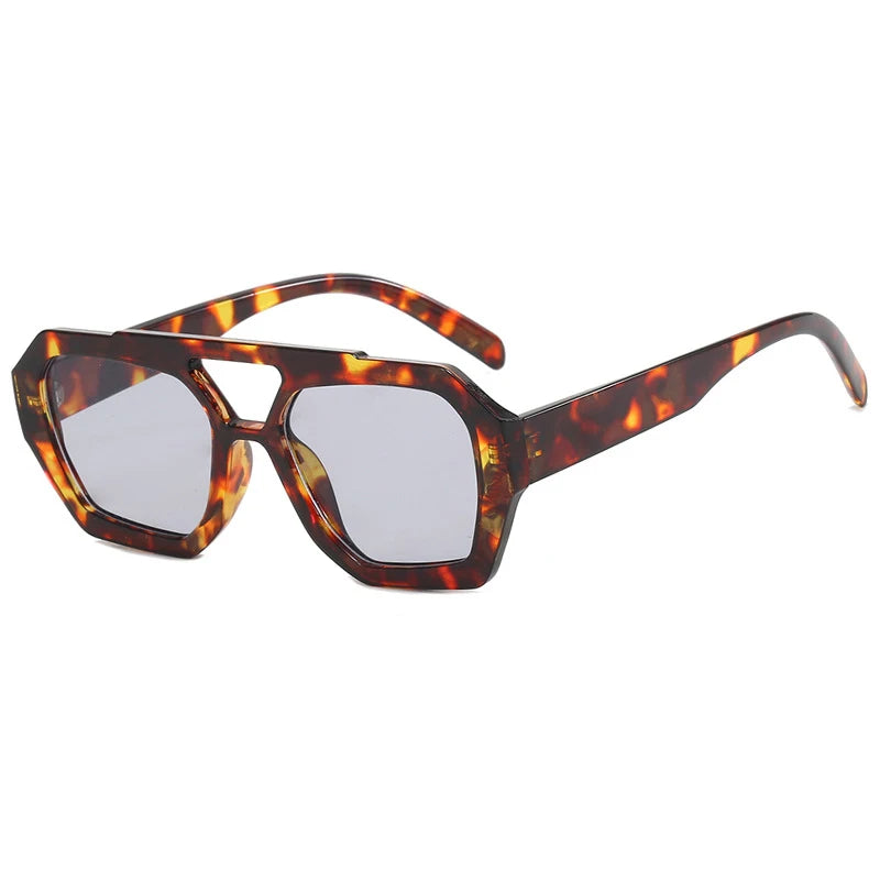 Unisex Vintage Square Sunglasses