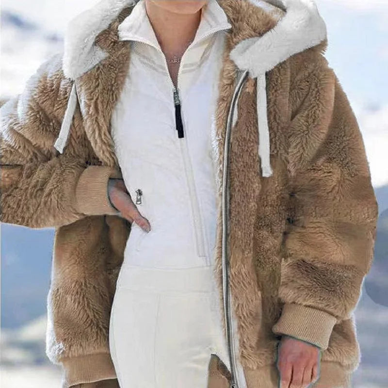 Women’s Plush Hooded Jacket