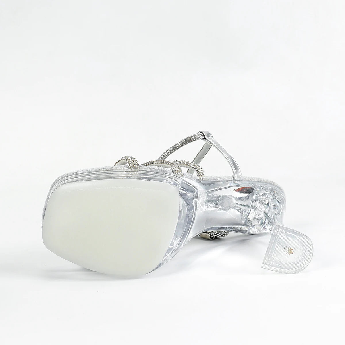 Women’s Clear Platform Rhinestone Sandals
