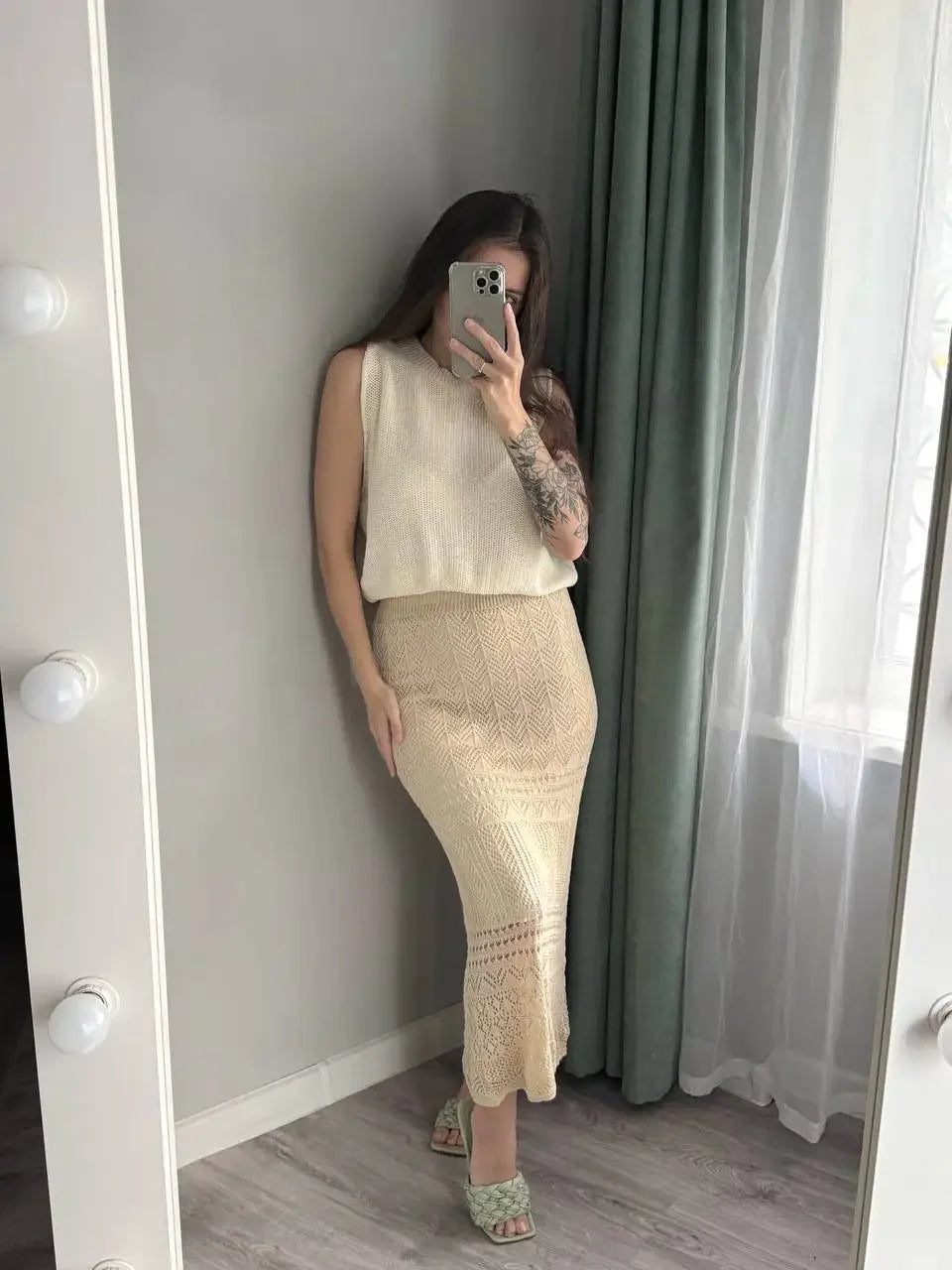 Women’s High-Waist Summer Midi Skirt