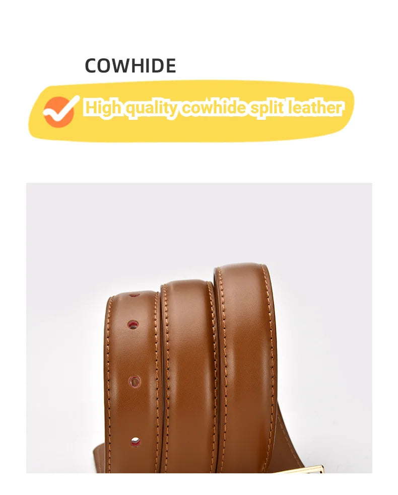 Women’s Leather Belt – 2.4 cm