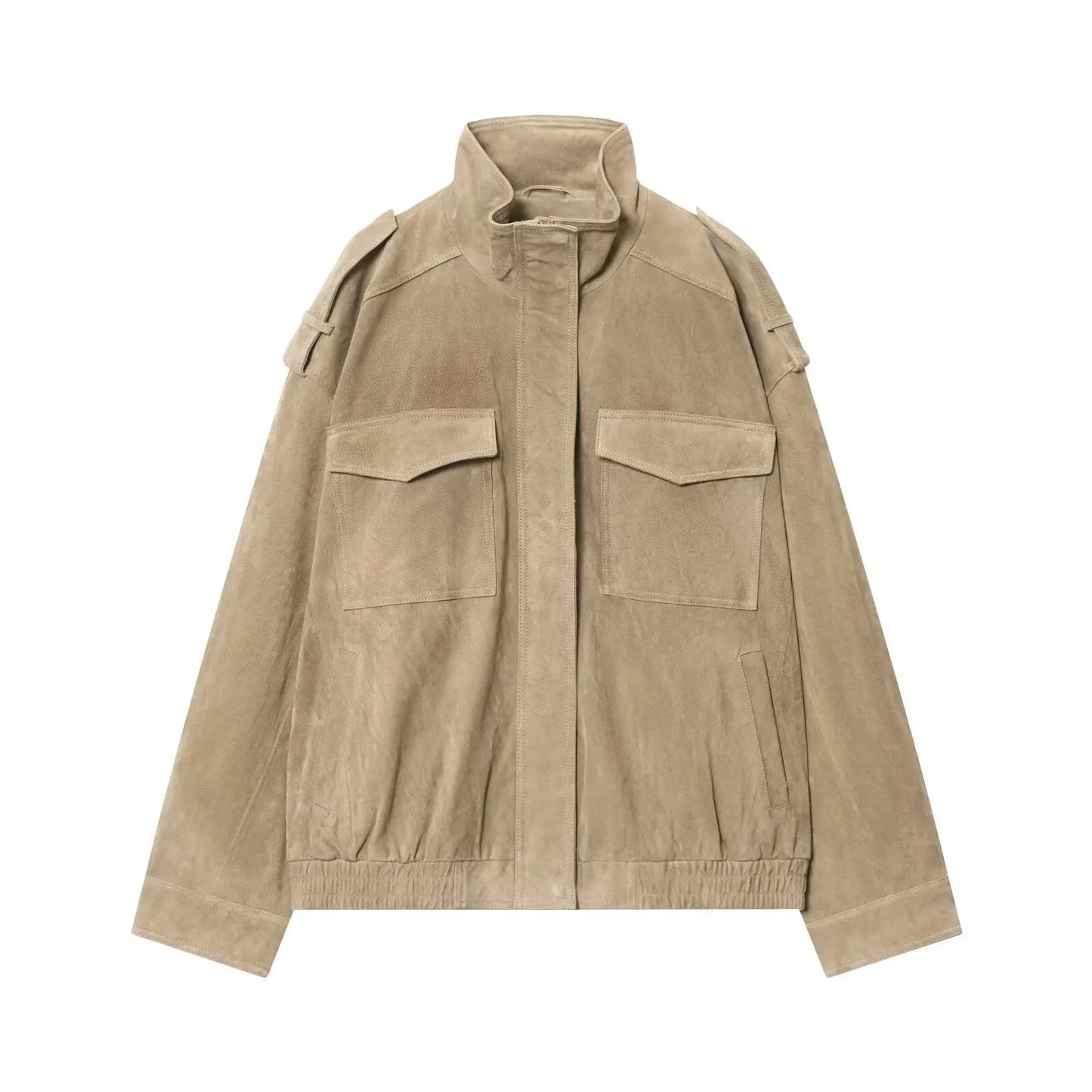 Women’s Suede Bomber Jacket