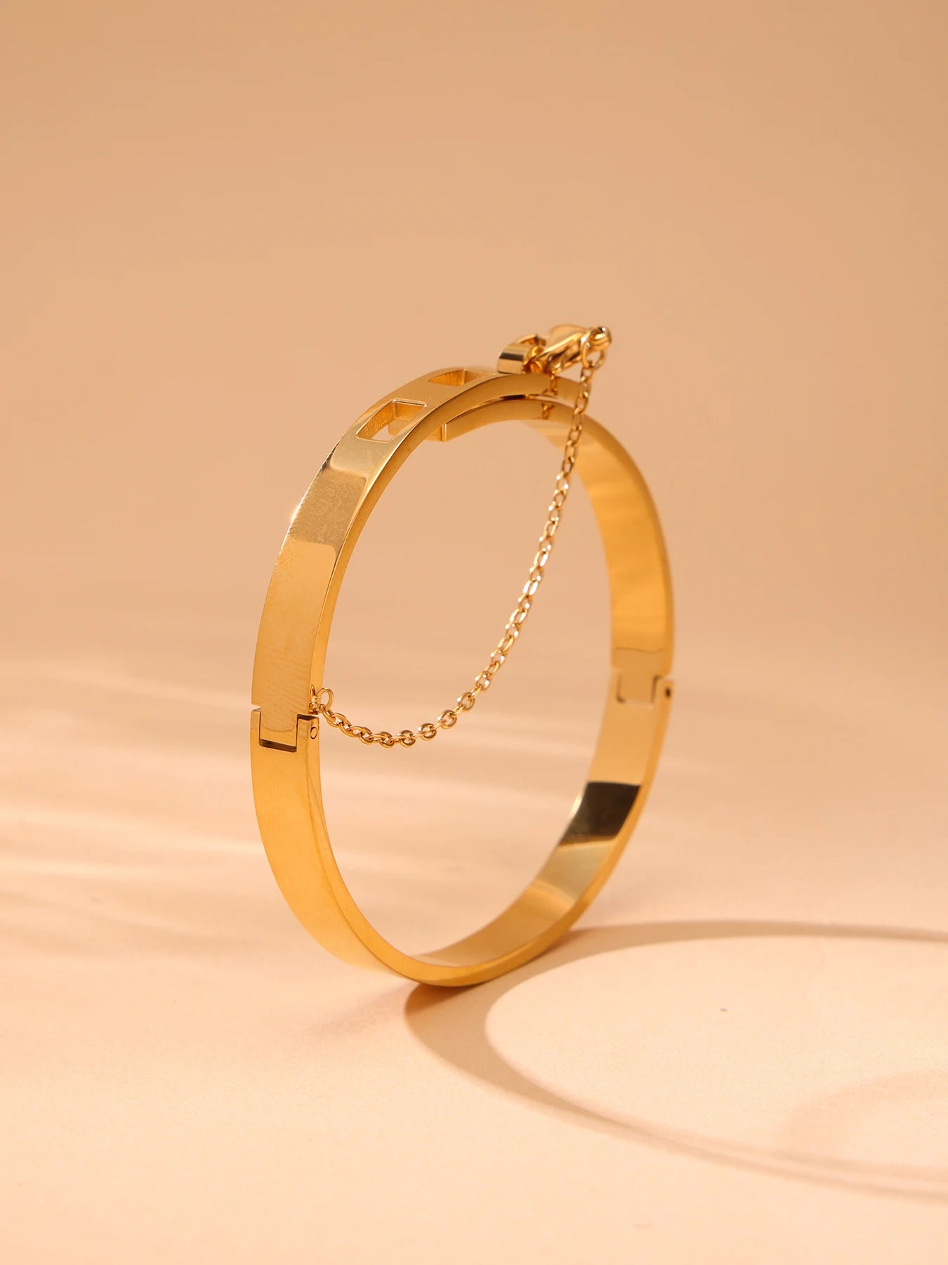 Women’s Gold Plated Stainless Steel Bangle