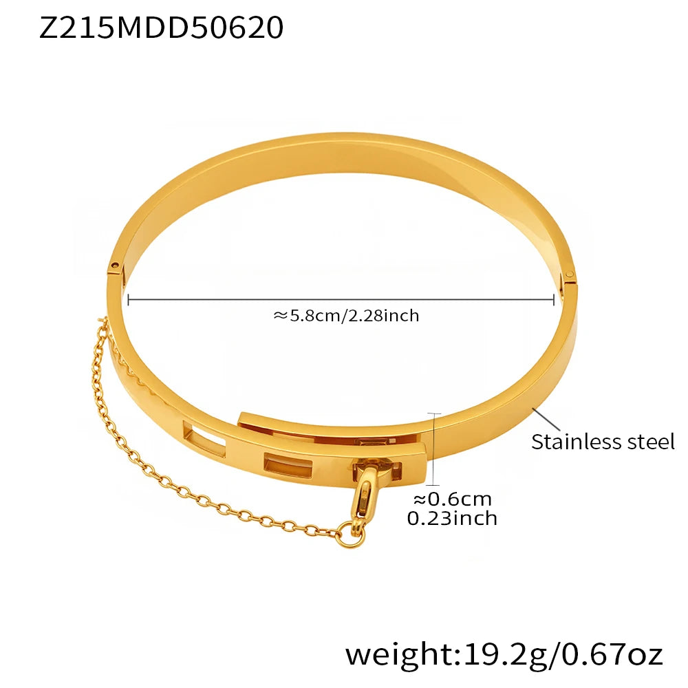 Women’s Gold Plated Stainless Steel Bangle