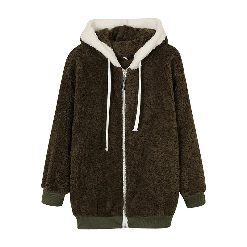 Women’s Plush Hooded Jacket