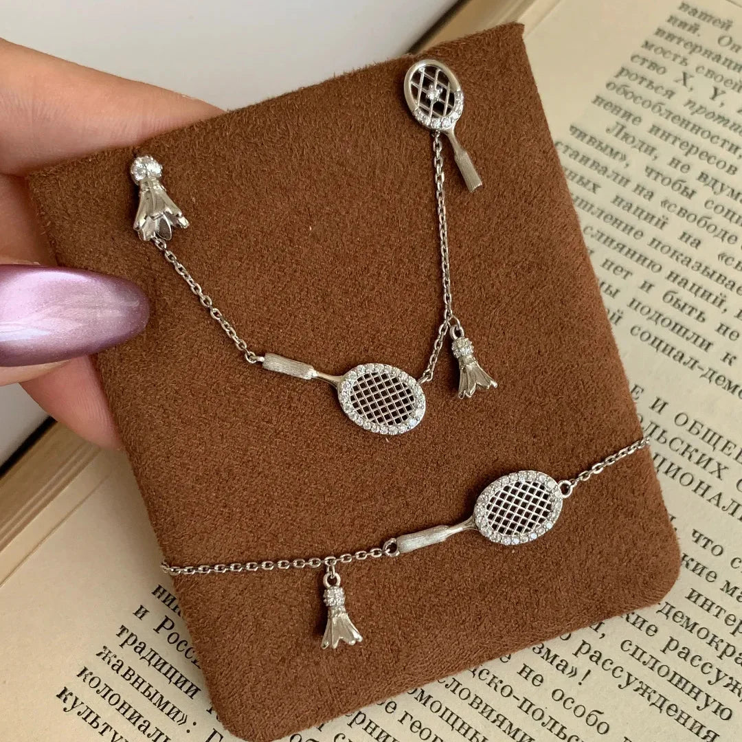 Women’s Badminton Racket Charm Bracelet