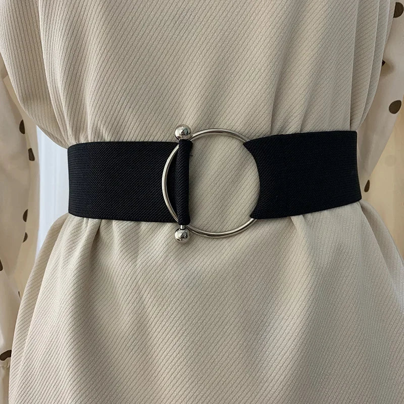 Women’s Black Elastic Waist Belt