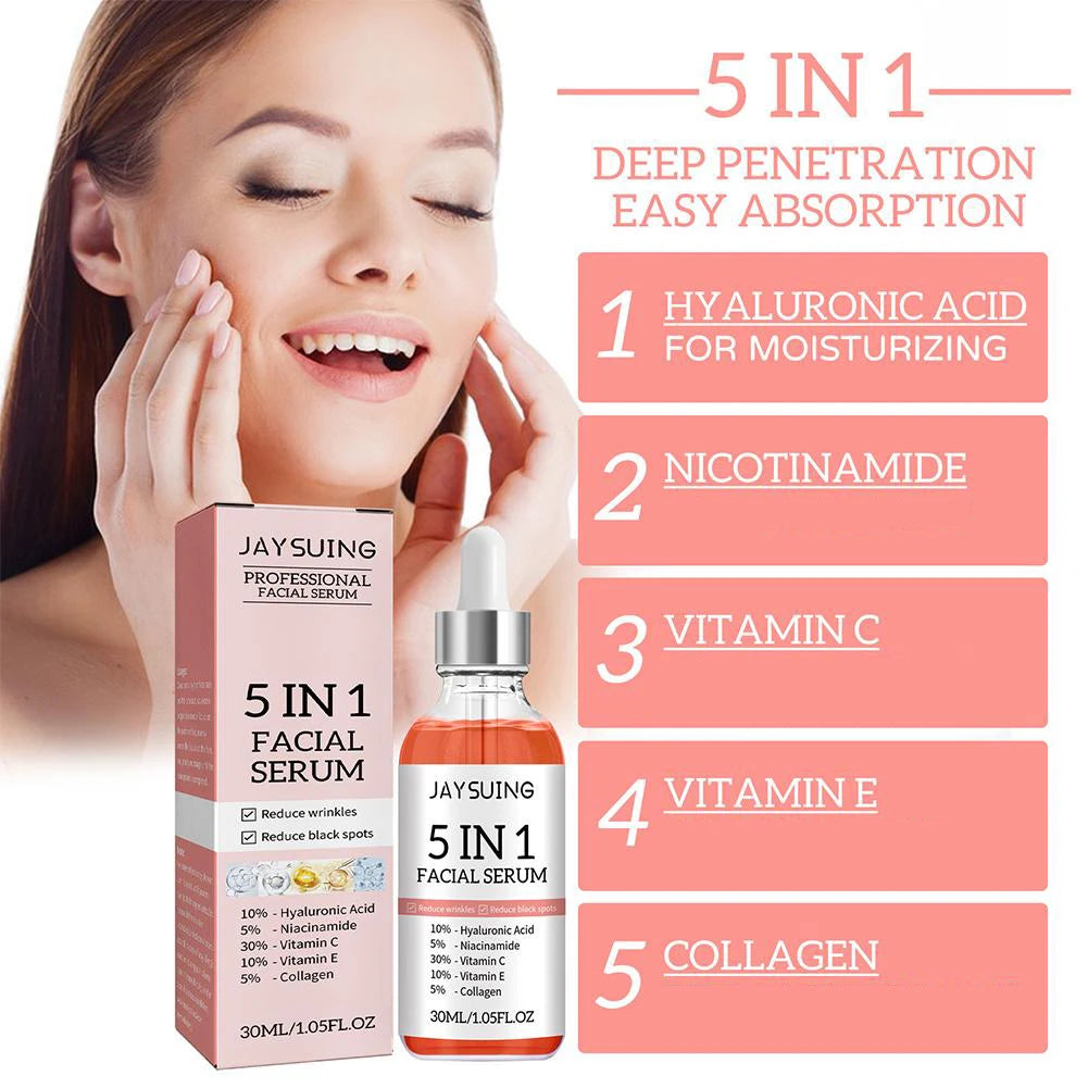 5-in-1 Face Serum – Firming, Brightening & Moisturizing