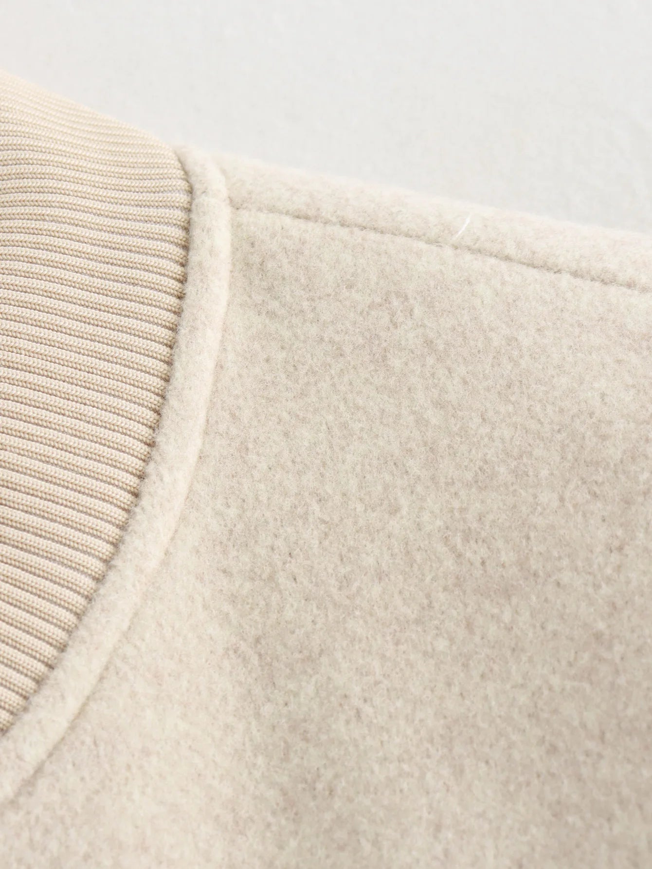 Women’s White Cropped Bomber Jacket – Autumn/Winter.