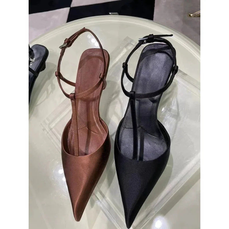 Women’s Pointed-Toe Low Heel Sandals