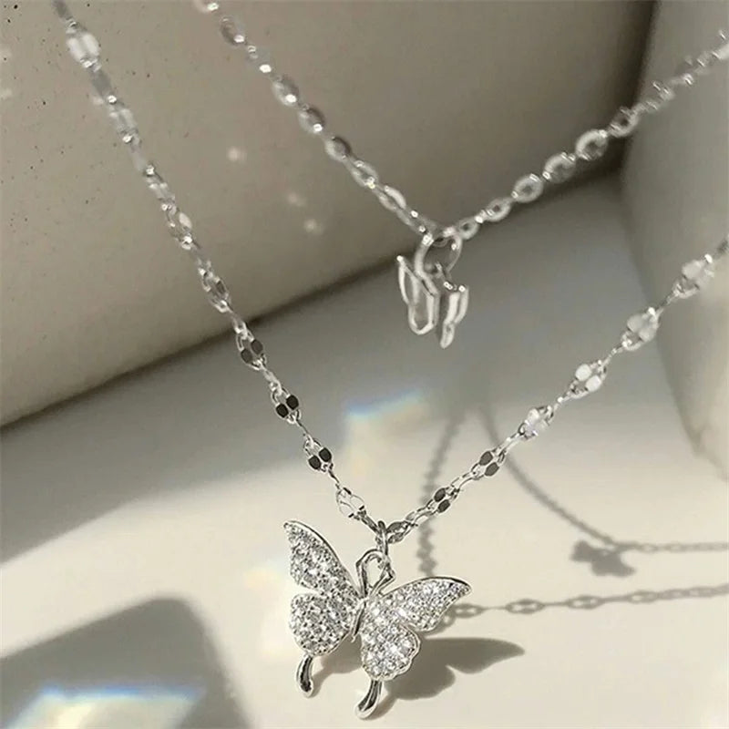 Women’s Geometric Double Round Necklace