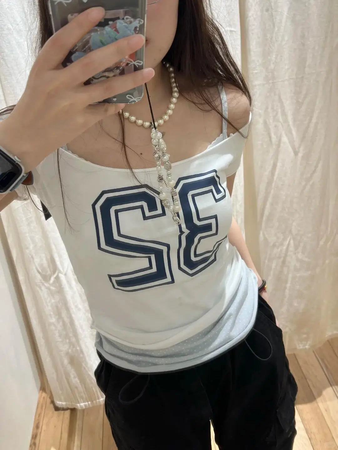 28 Graphic Print T-Shirts Woman Summer Slash Neck Short Sleeve Cotton Tees American Vintage Streetwear Raw Hem Crop Top T-shirts