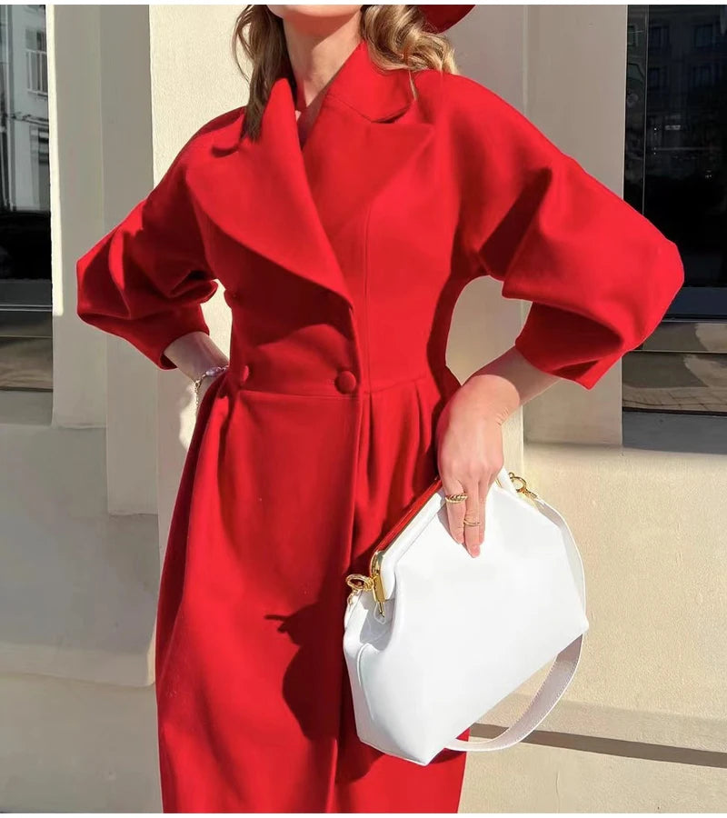 Women’s Vintage Double-Breasted Winter Coat