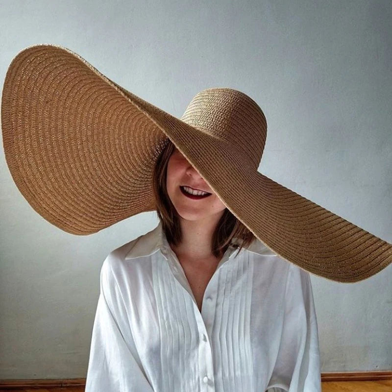 Women’s Oversized UV Protection Straw Hat