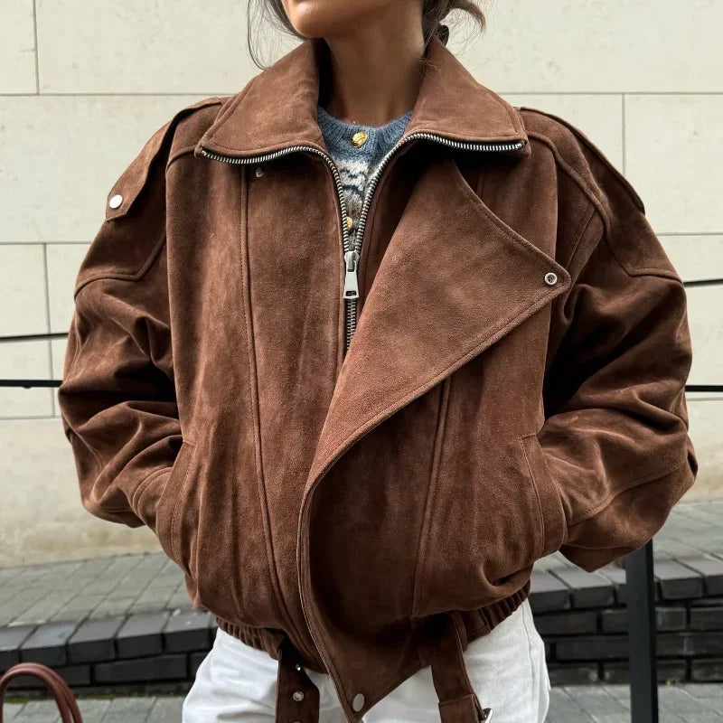 Women’s Oversize Suede Jacket