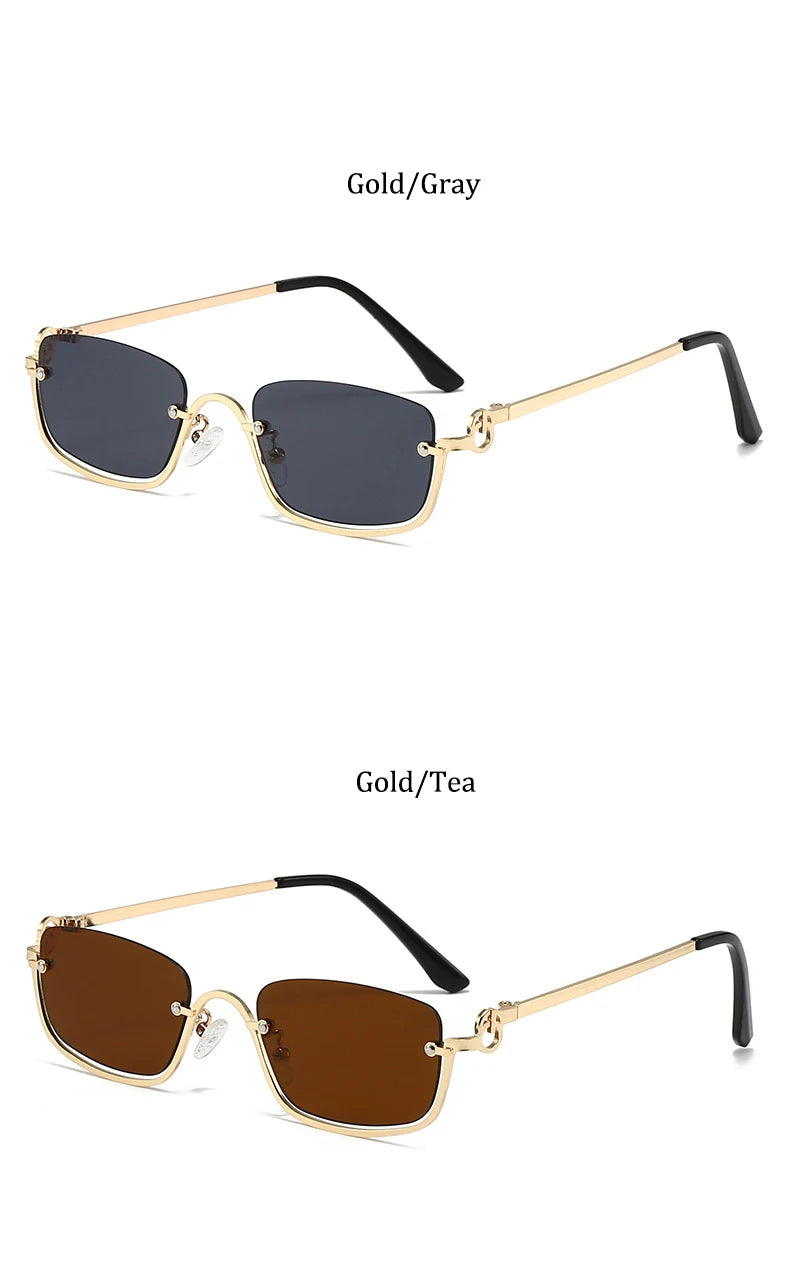 Women’s Half Frame Square Sunglasses