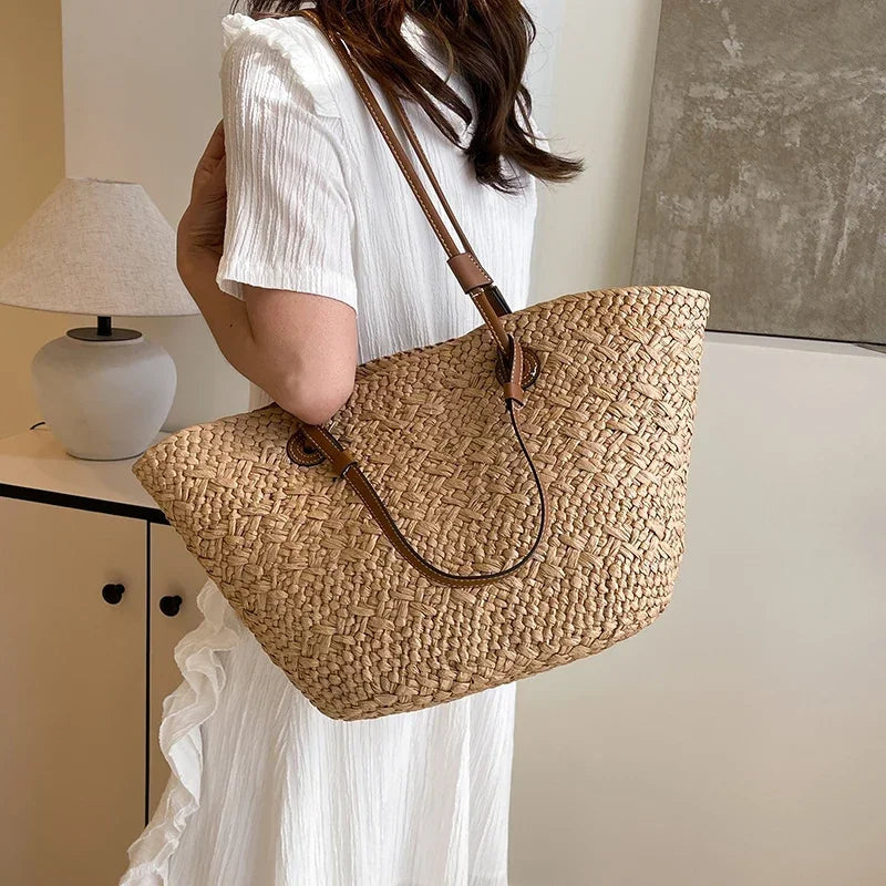 Women’s Handmade Woven Straw Tote