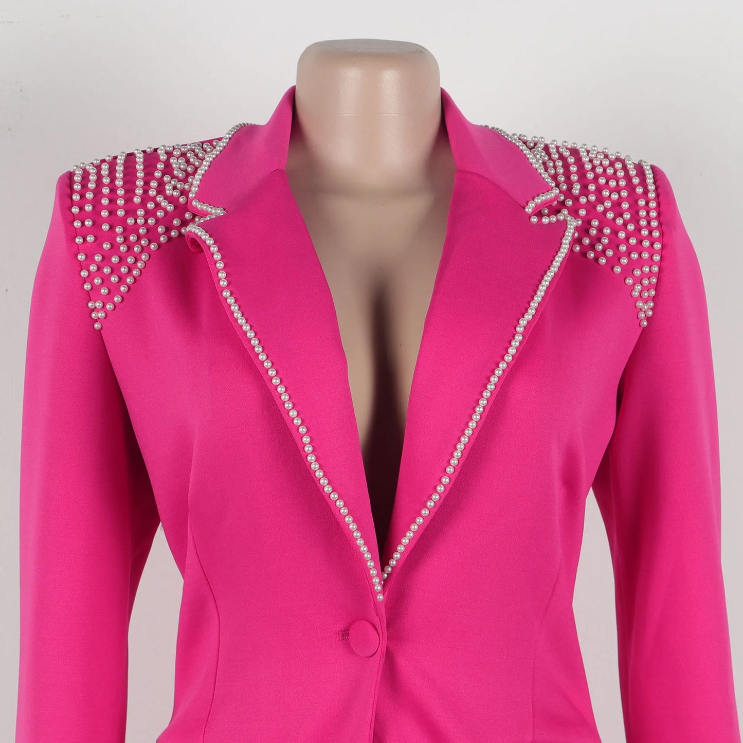 Women’s Two-Piece Pant Set – Y2K Blazer & High-Waist Slim Pants