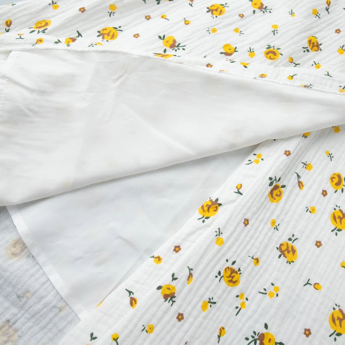 Women’s Floral Cotton Dress – V-Neck Short Sleeve Tunic for Summer