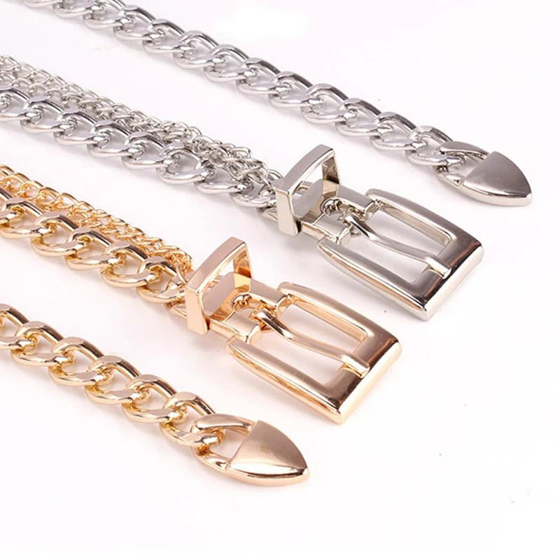 Women’s Multi-Layer Metal Chain Waist Belt