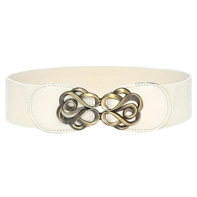 Women’s Elastic Waist Belt – Simple Fashion Buckle