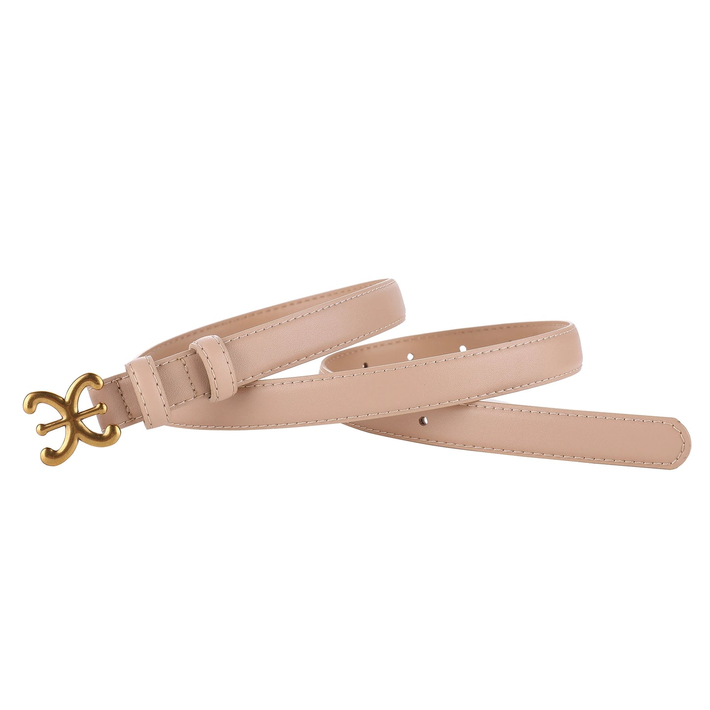 Women’s Luxury Leather Belt with Metal Buckle