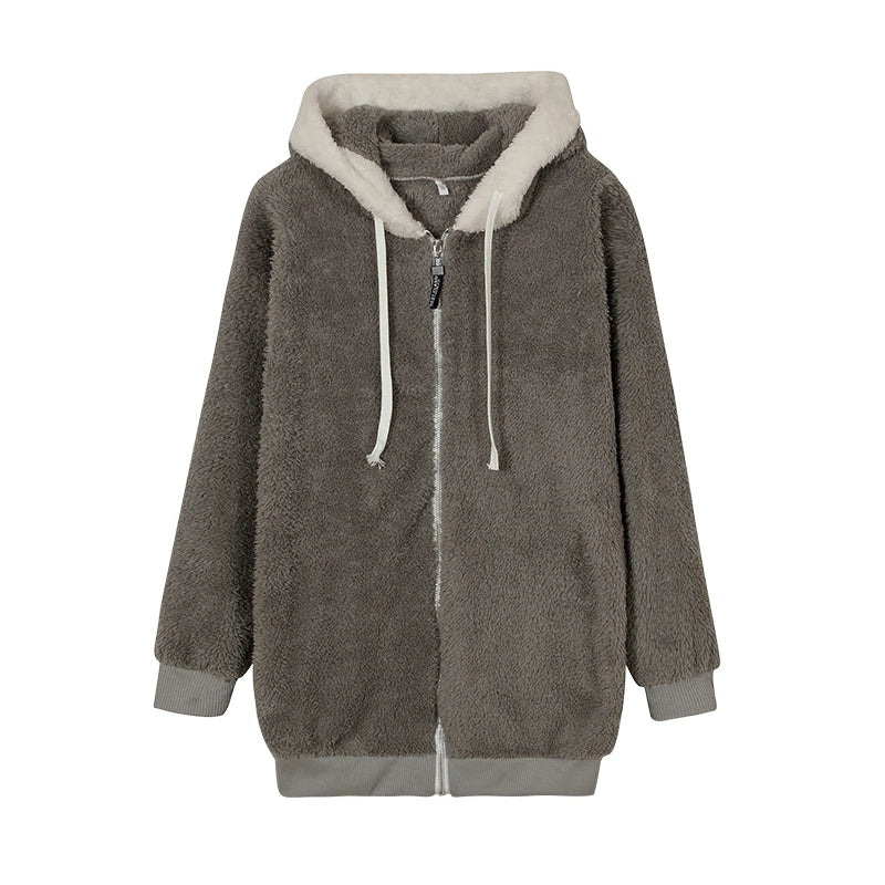 Women’s Plush Hooded Jacket