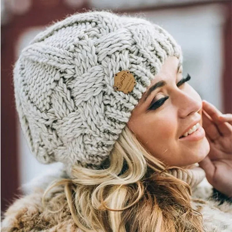 Women’s Winter Knitted Korea Beanie