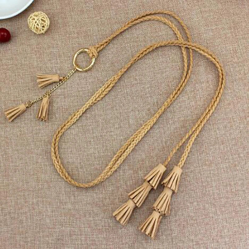 Women’s Boho Tassel Rope Belt