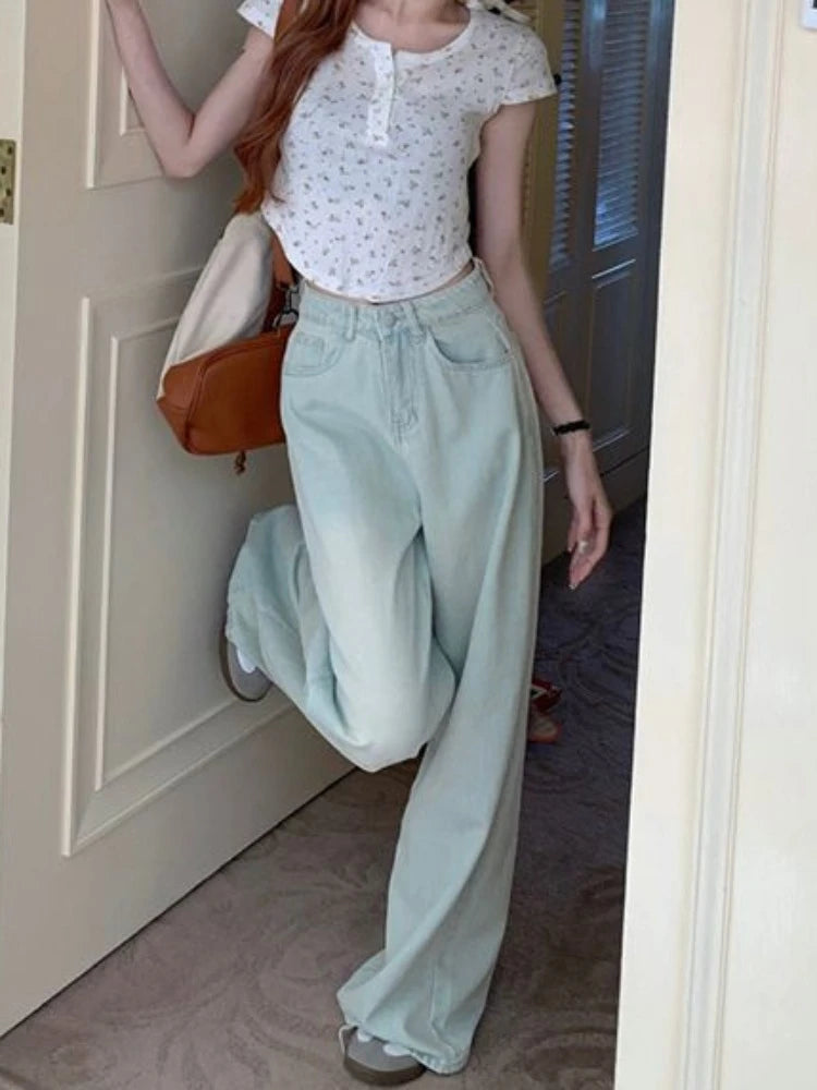 Women’s Vintage Wide-Leg Summer Jeans