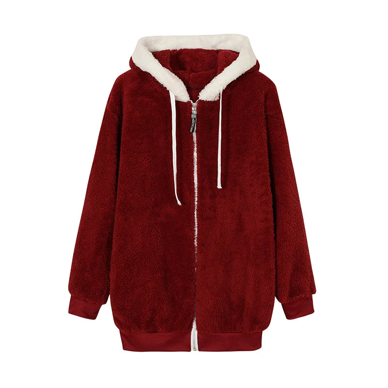 Women’s Plush Hooded Jacket
