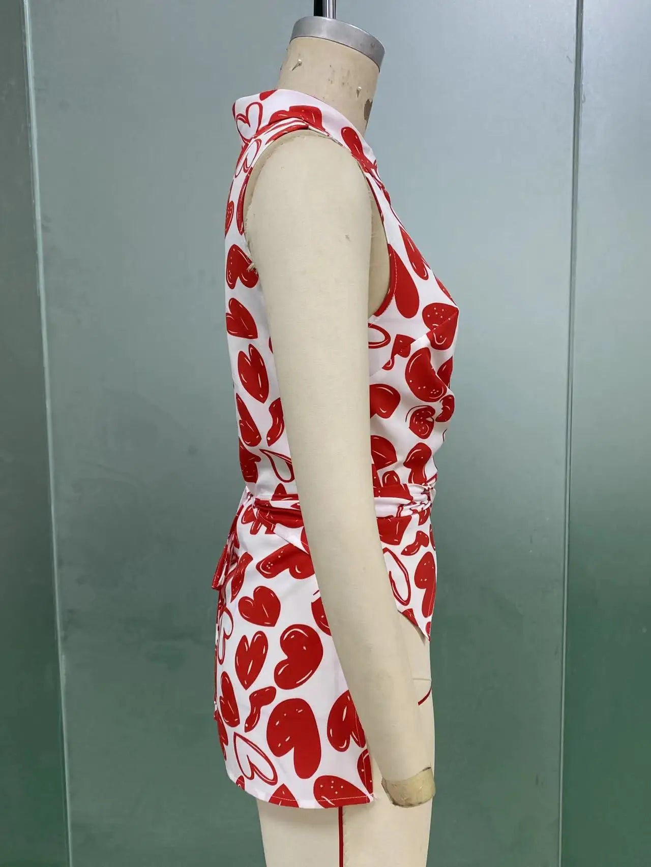 Elegant Blouses For Women Ruffle Short Sleeve Top Fashion Print Shirts & Blouses Youthful Woman Clothes Summer Trend 2025