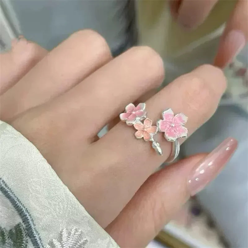 Women’s Pink Flower Fashion Ring