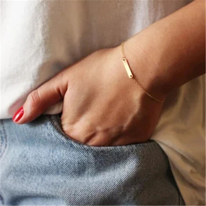 Handmade Gold-Filled Bar Bracelet