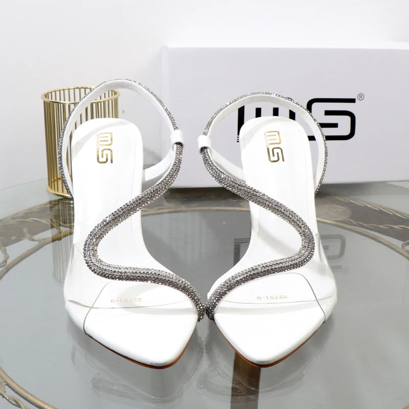 Women’s Stiletto Rhinestone Sandals