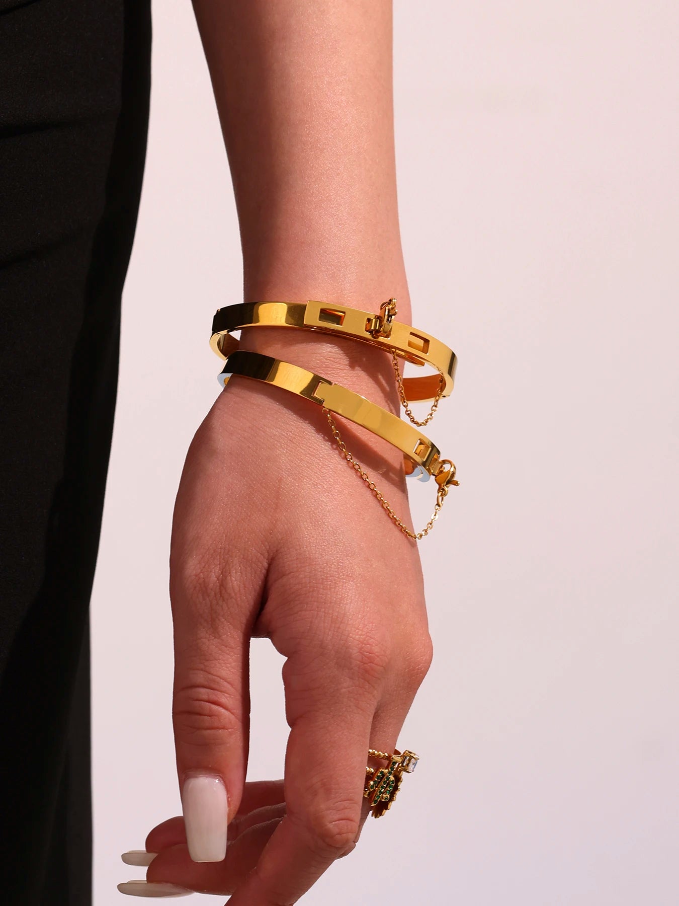 Women’s Gold Plated Stainless Steel Bangle