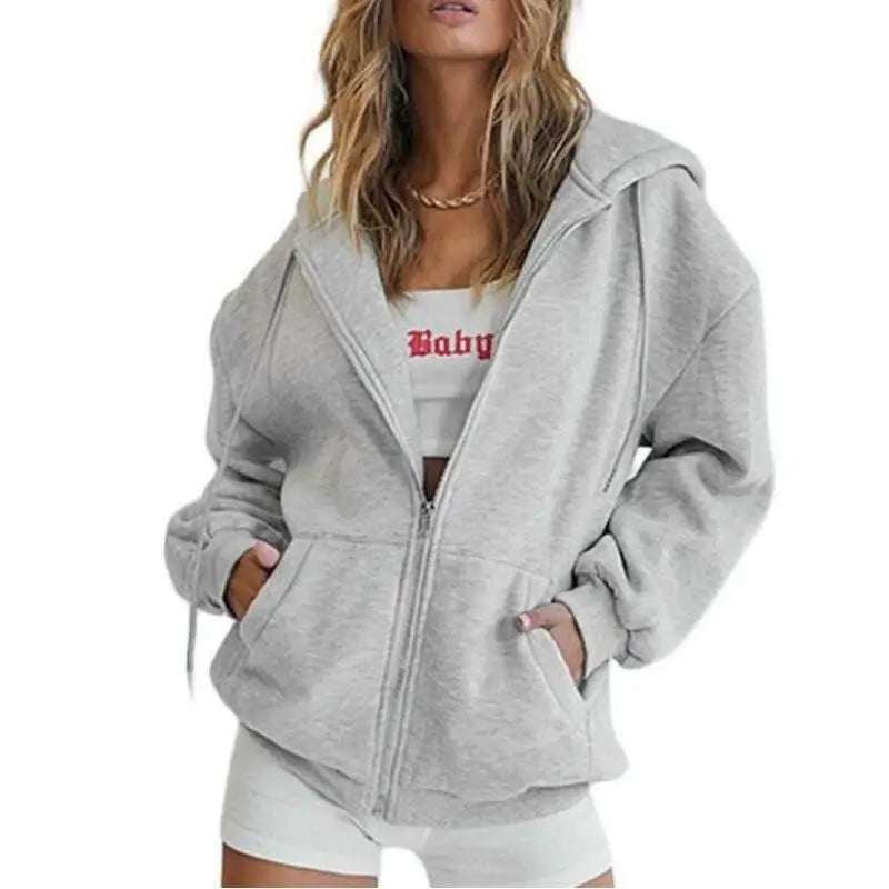 Women’s Oversized Zip-Up Hoodie