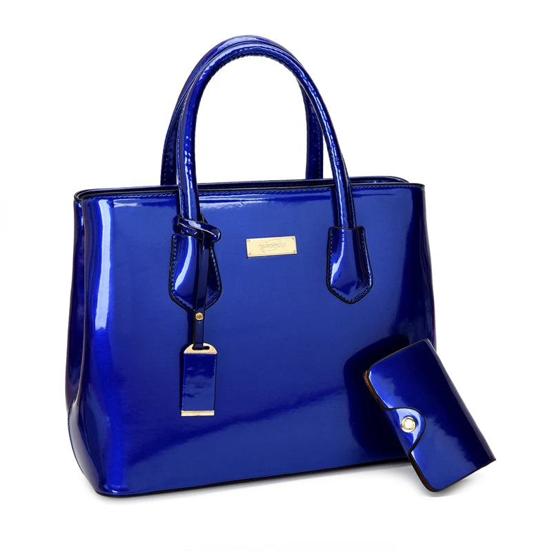 Women’s Patent Leather Shoulder Tote