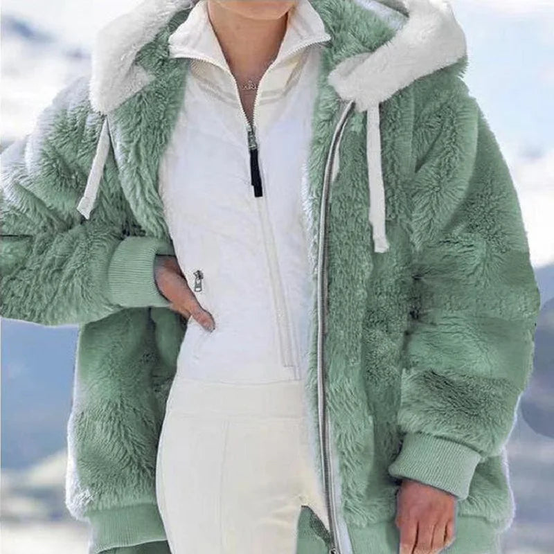 Women’s Plush Hooded Jacket