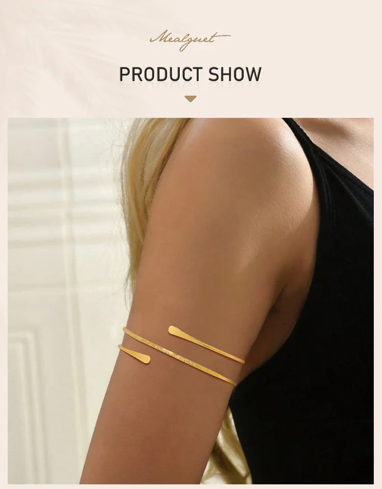 Women’s Gold Plated Upper Arm Cuff”