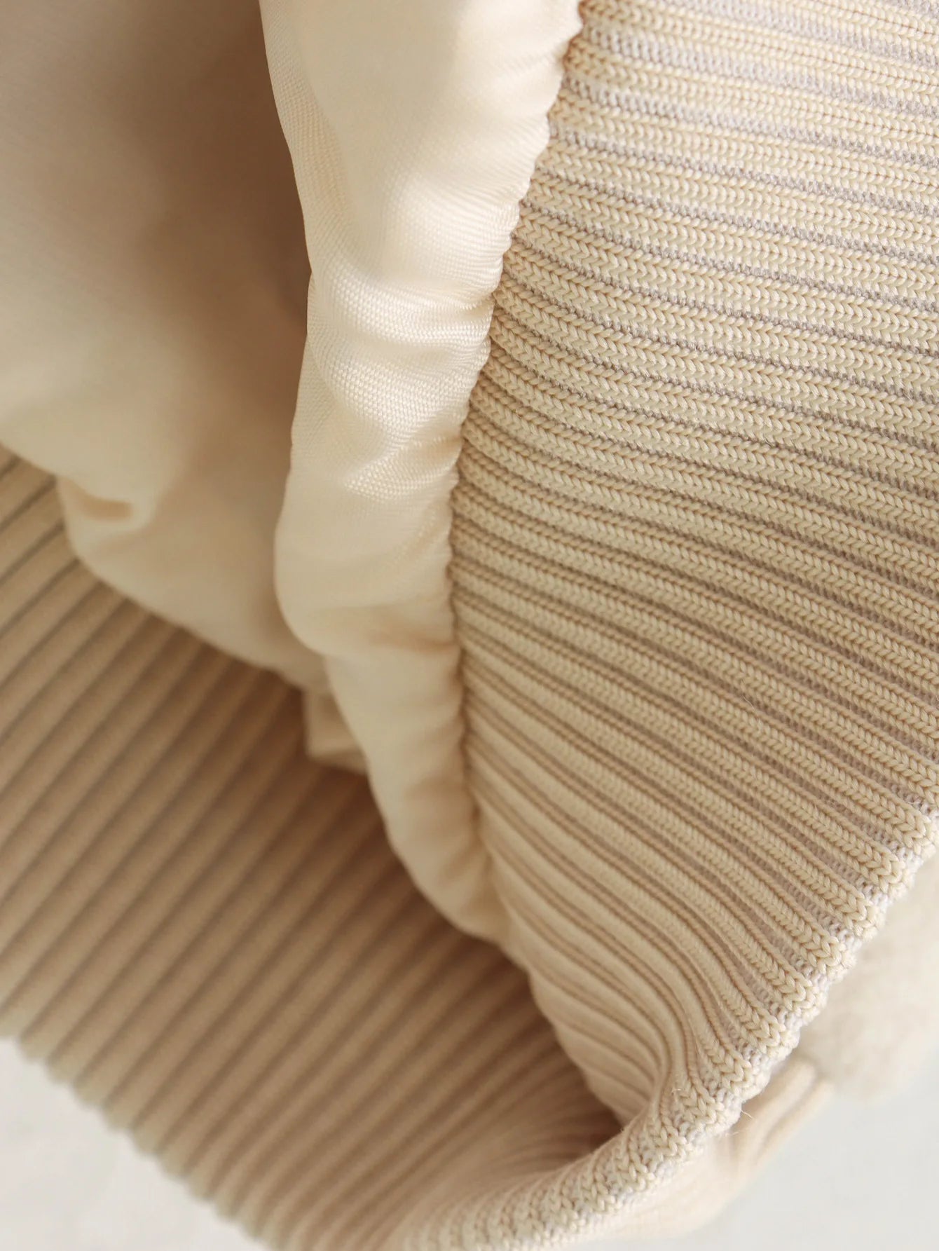 Women’s White Cropped Bomber Jacket – Autumn/Winter.