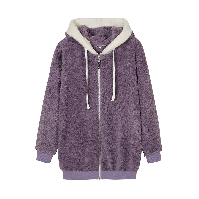 Women’s Plush Hooded Jacket