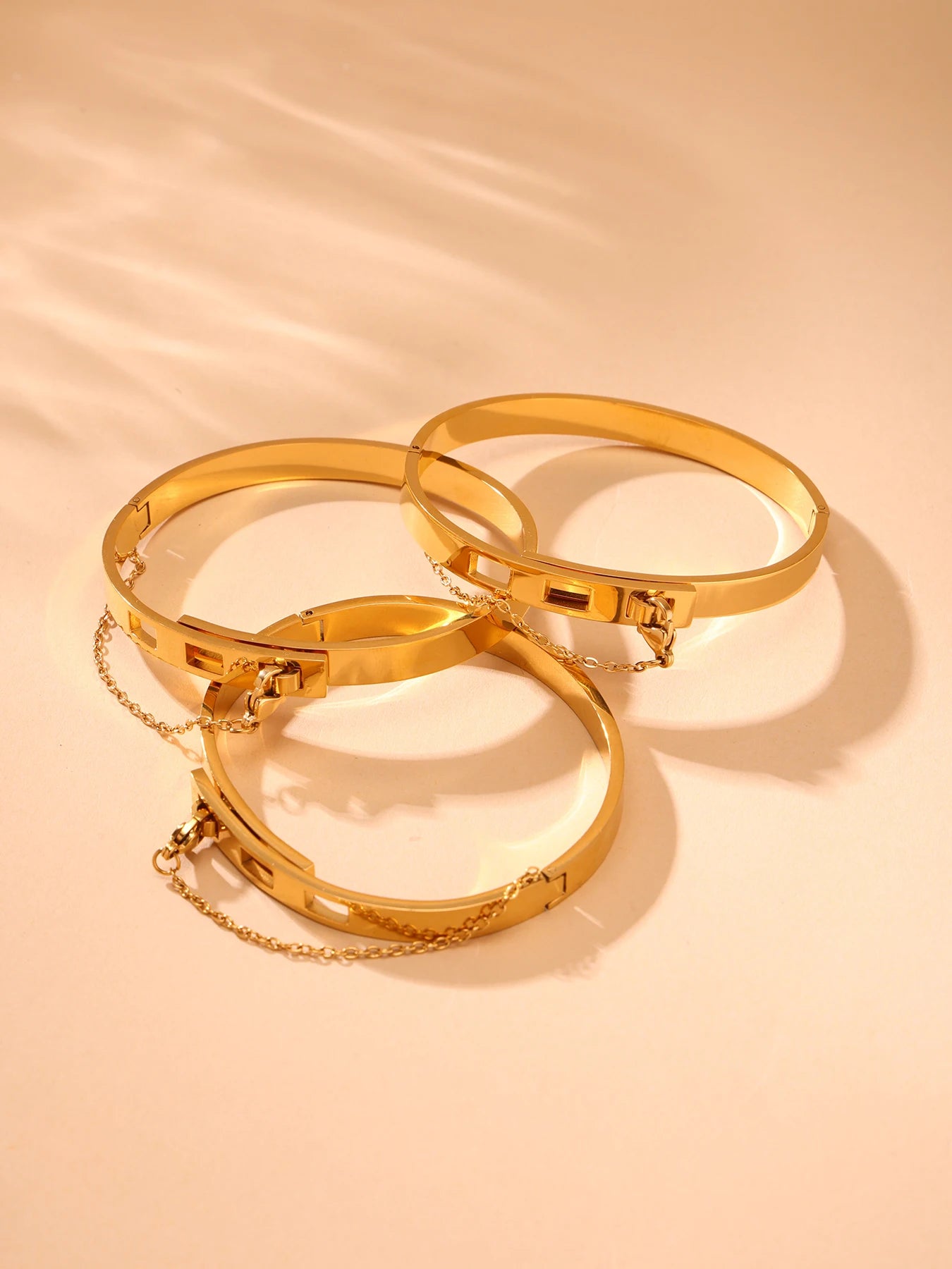 Women’s Gold Plated Stainless Steel Bangle